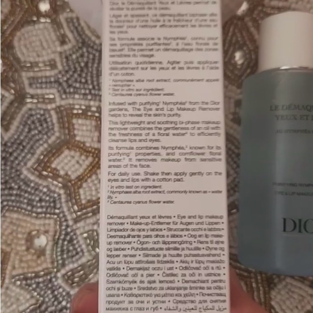 Dior Eye & Lip Makeup Remover - White Packaging - Picture 2 of 4